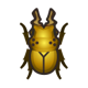 Golden stag icon