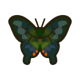 Peacock butterfly icon