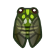 Robust cicada: previous page critter icon